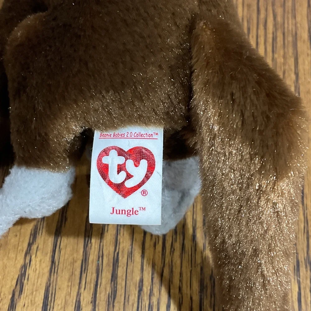 Ty Monkey Beanie Babies: Zodiac Monkey & Jungle + Lavender Rhode Island Ornament